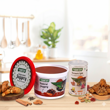 Golden Wellness Duo - Organic Turmeric Powder & Natural Jaggery